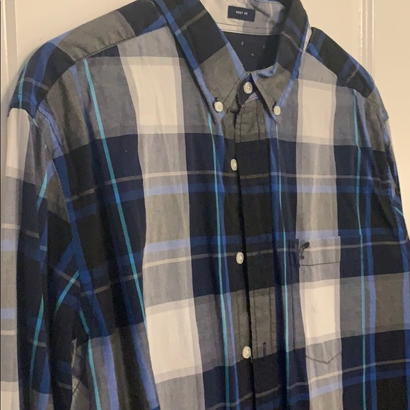 American eagle blue button down - Picture 2 of 4